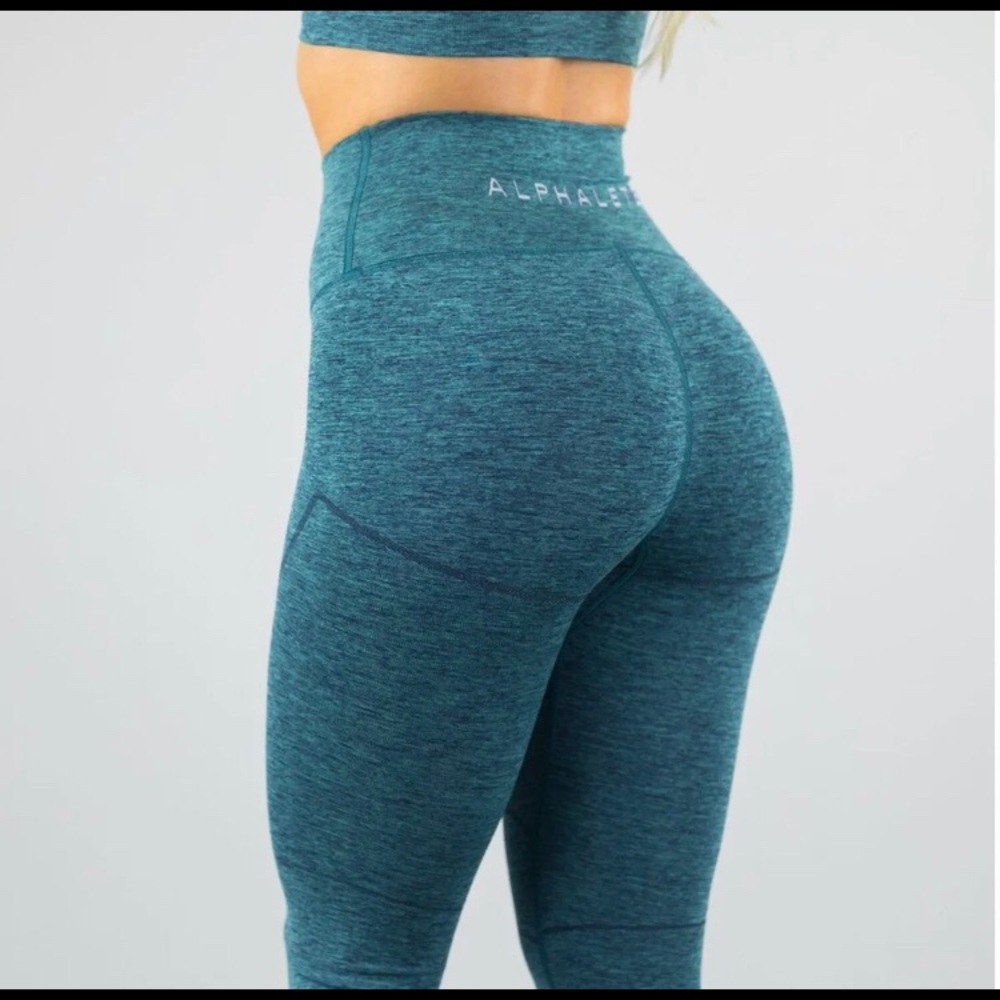 Alphalete Revival Leggings in Dress Blue NWT